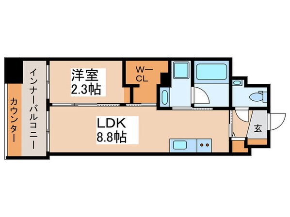 パークルール大手町の物件間取画像